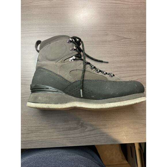 Simms Wading Boots Felt Sole Shoes Mens Size 8 Fly Fishing Outdoor Gray - Picture 12 of 15